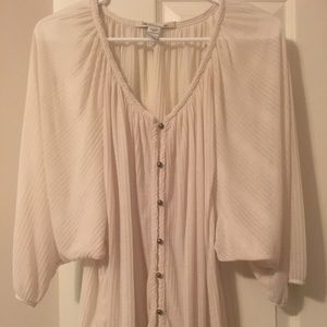 American Rag large cream sheer top